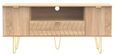 Jigsaw Oak Effect 65cm TV Unit with Gold Hairpin Legs