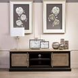 Kensington Townhouse TV Unit - 2 Door - Oak and Black