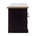 Kensington Townhouse TV Unit - 2 Door - Oak and Black