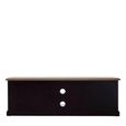 Kensington Townhouse TV Unit - 2 Door - Oak and Black