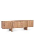 Kenzie Storage Large TV Unit - 4 Door - Natural Acacia Wood