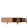 Kenzie Storage Large TV Unit - 4 Door - Natural Acacia Wood