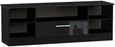 Knightsbridge Black Gloss 145cm Wide TV Unit