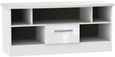 Knightsbridge White Gloss 110cm TV Unit