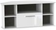 Knightsbridge White Gloss 115cm Corner TV Unit