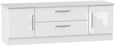 Knightsbridge White Gloss 145cm TV Unit