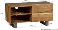 Kota Live Edge Solid Acacia Wood 110cm TV Unit
