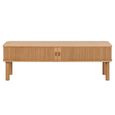 Langley TV Unit - 2 Door - Fluted - Oak