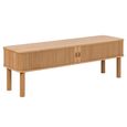 Langley TV Unit - 2 Door - Fluted - Oak