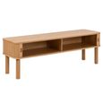 Langley TV Unit - 2 Door - Fluted - Oak
