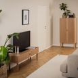 Langley TV Unit - 2 Door - Fluted - Oak