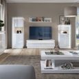 Lyon White Gloss 146cm TV Unit