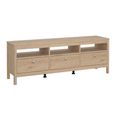 Madrid Jackson Hickory Oak 3 Drawer TV Unit