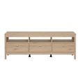 Madrid Jackson Hickory Oak 3 Drawer TV Unit