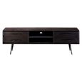 Madsen TV Unit - Black Wood - 160cm