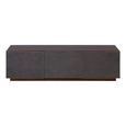 Madsen TV Unit - Shagreen with Metallic Trim - 160cm