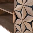 Marlee TV Unit - Mango Wood - Geometric - 2 Door