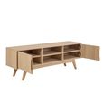 Marte TV Unit - 2 Door - White Oak