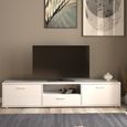 Media White Large Storage TV Unit