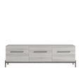 Mia TV Unit with Handles - 185cm - Grey