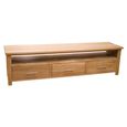 Opus Plasma TV Unit - 3 Drawer - Large - Oak
