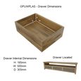 Opus Plasma TV Unit - 3 Drawer - Large - Oak