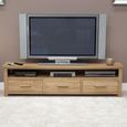 Opus Plasma TV Unit - 3 Drawer - Large - Oak