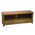 Opus Plasma TV Unit - 3 Drawer - Small - Oak