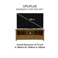 Opus Plasma TV Unit - 3 Drawer - Small - Oak