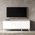 Modern Treviso Storage TV Unit - 151cm - White