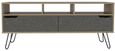 Manhattan Grey Large TV Unit with Hairpin Legs
