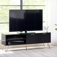 Murano TV Unit - 150cm - Ribbed - Black