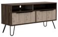 Nevada Grey Oak Effect TV Unit with Hairpin Legs