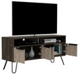 Nevada Grey Oak Effect TV Unit with Hairpin Legs