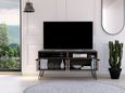 Nevada Grey Oak Effect TV Unit with Hairpin Legs