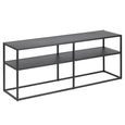 Newton TV Unit - Black Metal