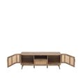 Noah TV Unit - 150cm - Oak and Rattan