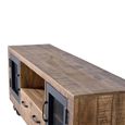 Noemi Industrial Style Mango Wood - Storage TV Unit