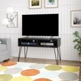 Nowata Athena Black Marble Effect TV Stand upto 42in - 1748899COMNUK