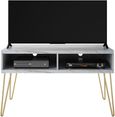 Nowata Athena White Marble Effect TV Stand upto 42in - 1748891COMNUK