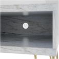 Nowata Athena White Marble Effect TV Stand upto 42in - 1748891COMNUK