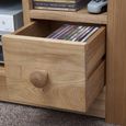 Torino Corner TV Unit - 2 Drawer - Oak