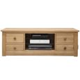 Torino Plasma Unit - 4 Drawer - Oak