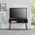 Obion Retro TV Stand in Black Oak - 1748296COMUK