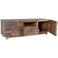 Omao Carved Mango Wood - Storage Large TV Unit