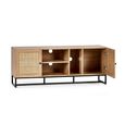 Padstow TV Unit - 150cm - Oak and Rattan