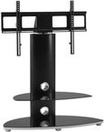Paha 2 Shelf with Bracket TV Stand - Black - OSMB800/2-S