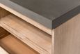 Pimlico Acacia Wood and Concrete Top Small TV Cabinet