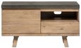 Pimlico Acacia Wood and Concrete Top Small TV Cabinet