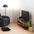 Randolf TV Unit - Clear Glass and Oak